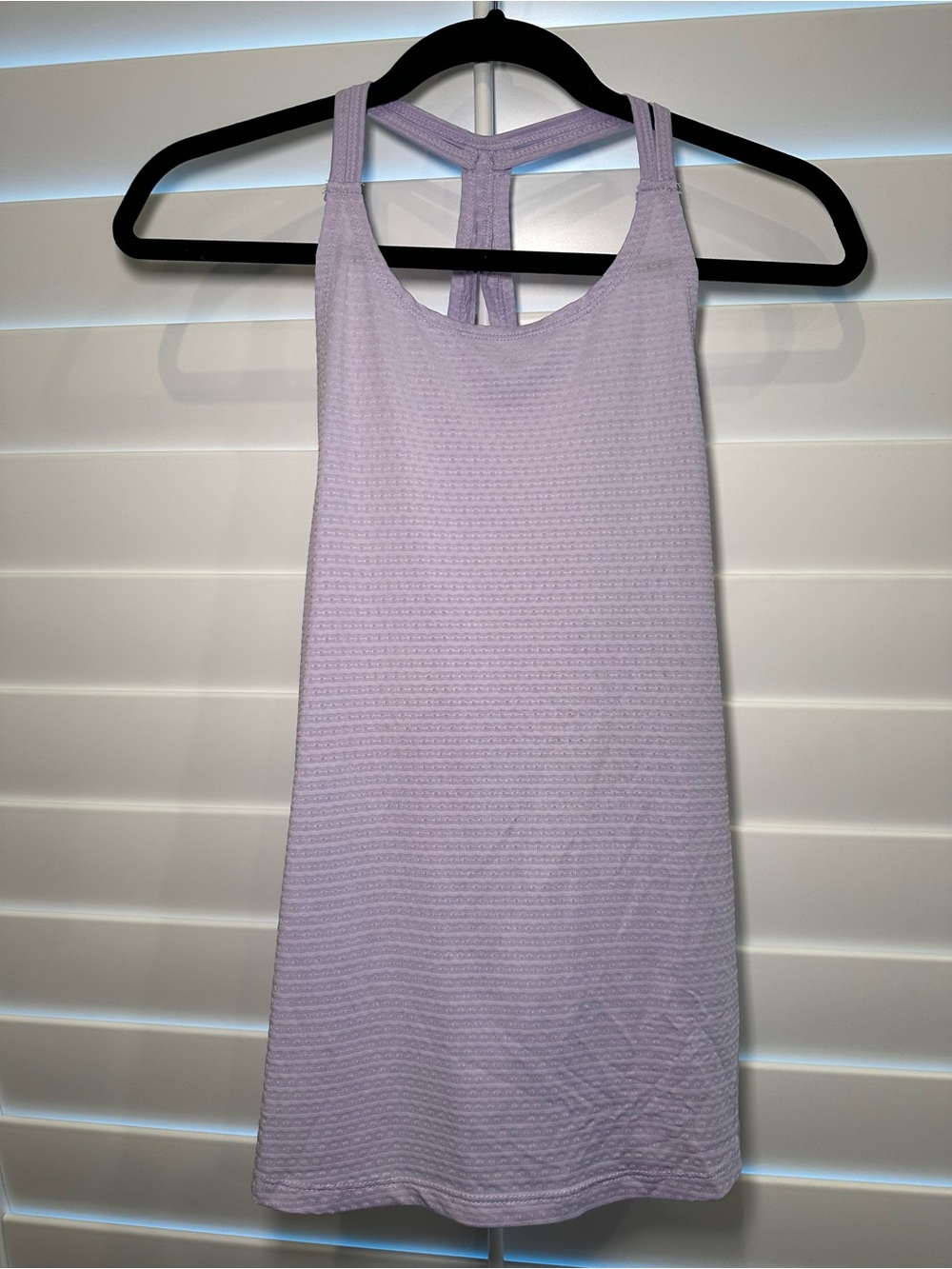 Apana Lilac Textured Athletic Racerback Tank M